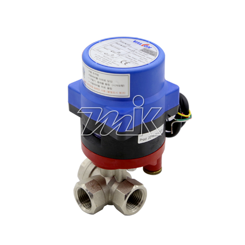 밸콘 방수용 전동구동기 밸브세트(크롬도금/AC220V)-3WAY 15A(17618)