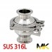 쎄니타리 체크밸브2페럴(MK)(SUS316L) (14763)