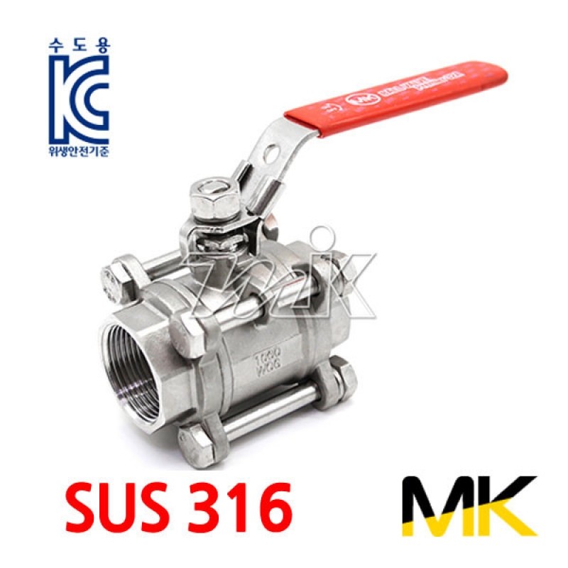 스텐프리미어볼밸브 3PC(SUS316) MK (15451)