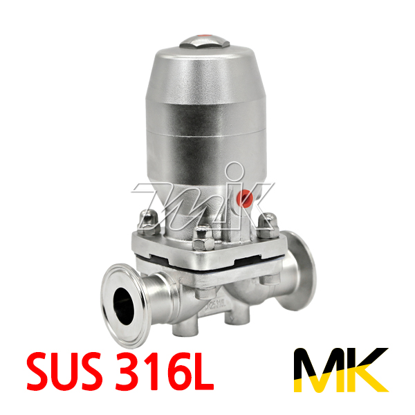 쎄니타리 공압다이아후렘밸브(SUS316L) C-01 페럴(MK)(18873)