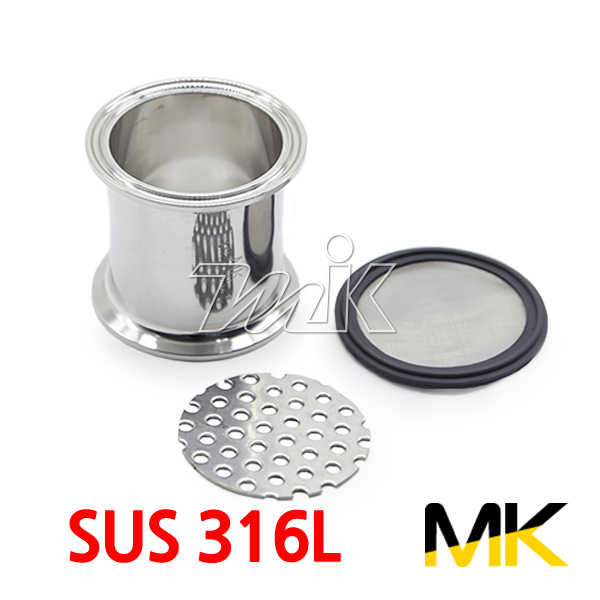 쎄니타리 단관-스트레너겸용-2페럴(SUS316L)(EPDM-메쉬가스켓)(MK)(19963)