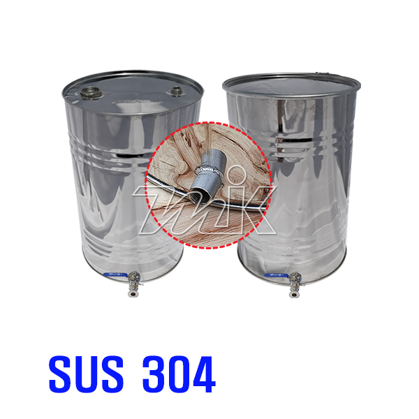 스텐드럼통50L(0.8T) 스텐소켓장착(밀폐/개방형)(20433)