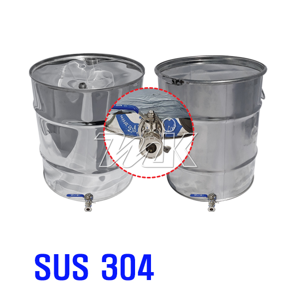 스텐드럼통150L(1T) 위생밸브-쎄니타리(밀폐/개방형)(20445)