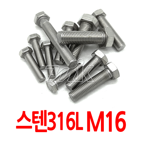 육각볼트(수입)-스텐316L M16 (25878)