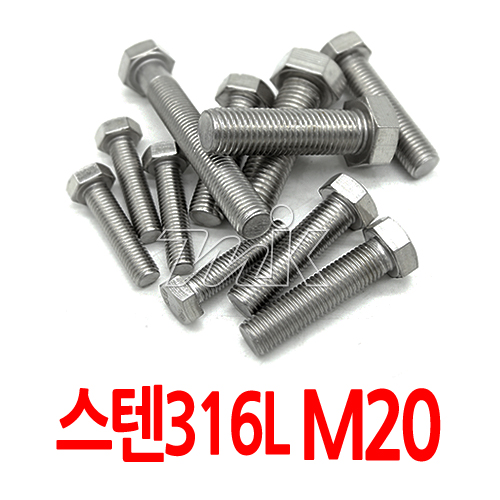 육각볼트(수입)-스텐316L M20 (25879)